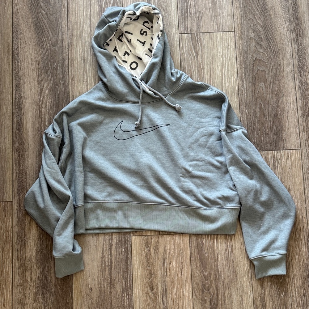 Nike Women's Gray Logo Hoodie